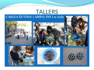 TALLERS
L’AIGUA ÉS VIDA! ( AMPA) INF i 1r cicle
 