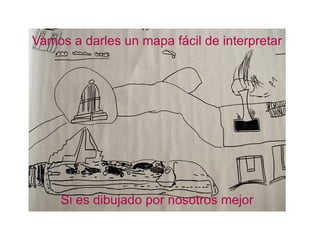 Vamos a darles un mapa fácil de interpretar Si es dibujado por nosotros mejor 