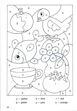 b
b
b
o
b
y
p
p
~o
~~o b
p
b
p
p
b
b
r
o
g
y
g
p
b
b
,
b b b
b
y = yellow
g = green
b = blue
p = pink
r = red
o = orange
32
 