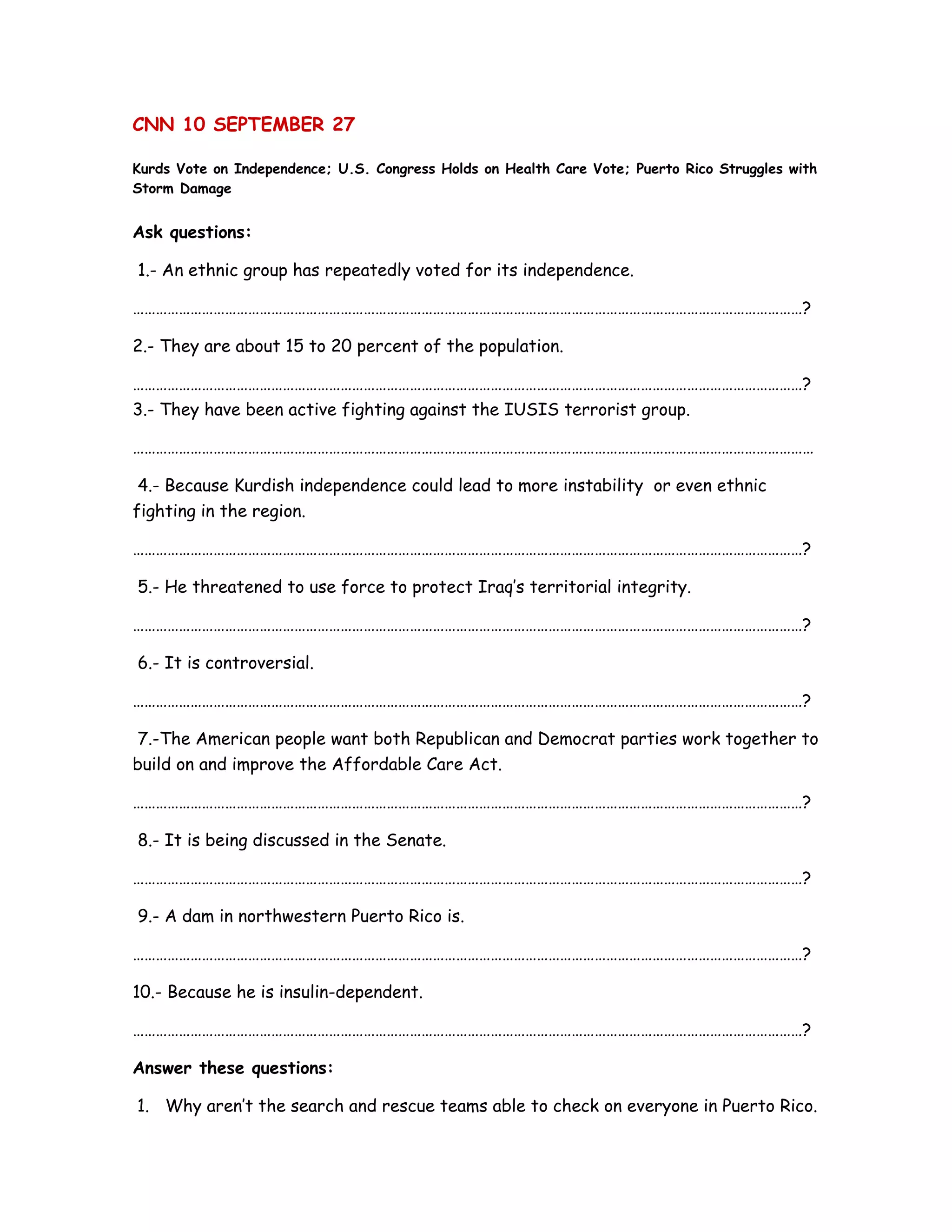 Activities CNN 10 September 27 PDF