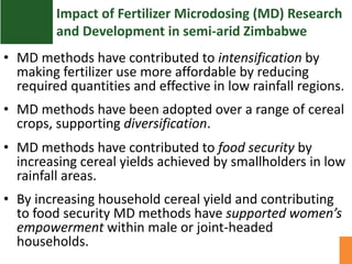 Activities of the impact assessment office in ssa a brief overview