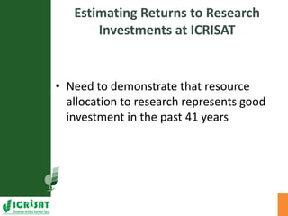 Activities of the impact assessment office in ssa a brief overview