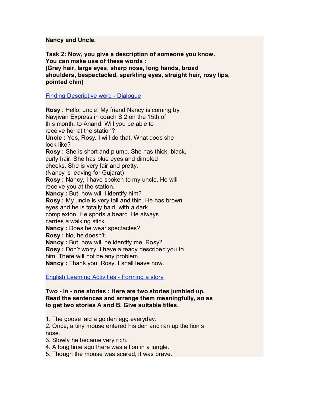 activities to improve spoken english