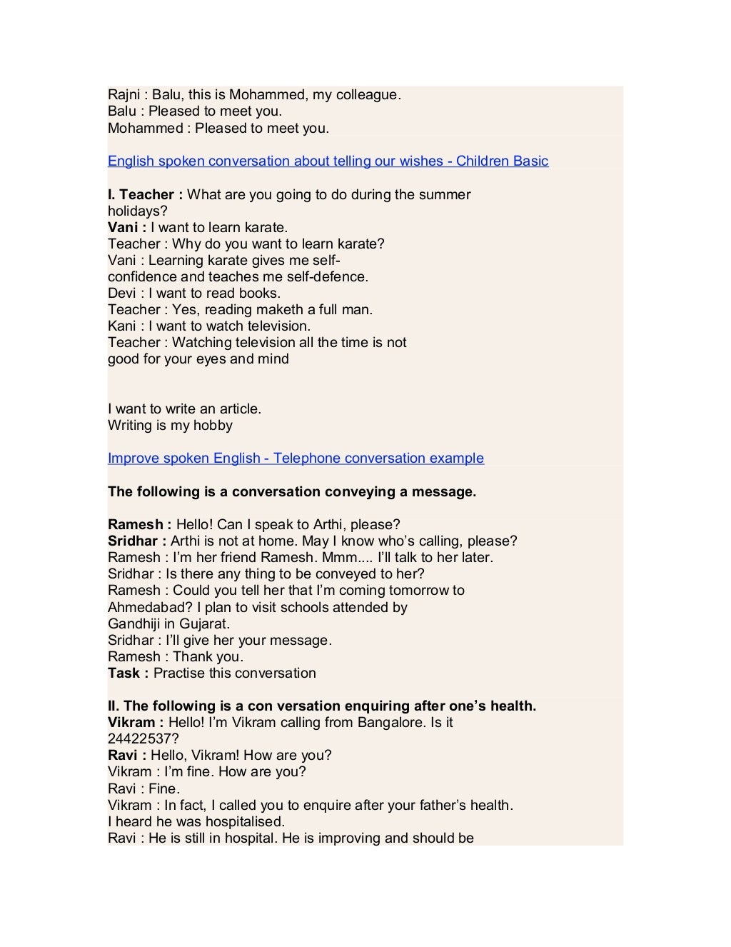 activities to improve spoken english