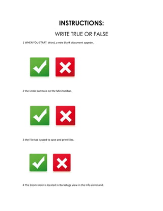 Write True Activity | DOCX
