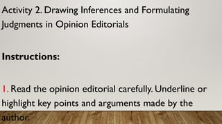 Standard Development Principles in Assessing the Quality of Opinion ...