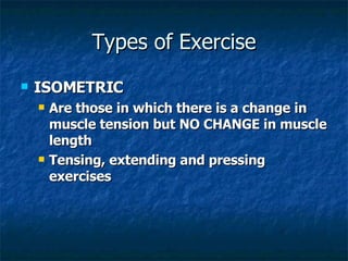 Isometric Tensing Activity And Exercise | PPT