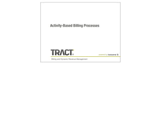 Activity-Based Billing Processes




                                         powered by

Billing and Dynamic Revenue Management
 