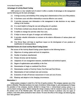 Abc Costing Exercise .pdf Activity-Based Costing (ABC | PDF