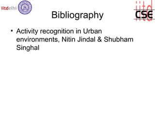 Activity recognition for video surveillance | PPT