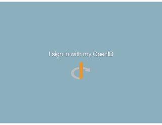 I sign in with my OpenID
 