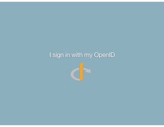 I sign in with my OpenID
 