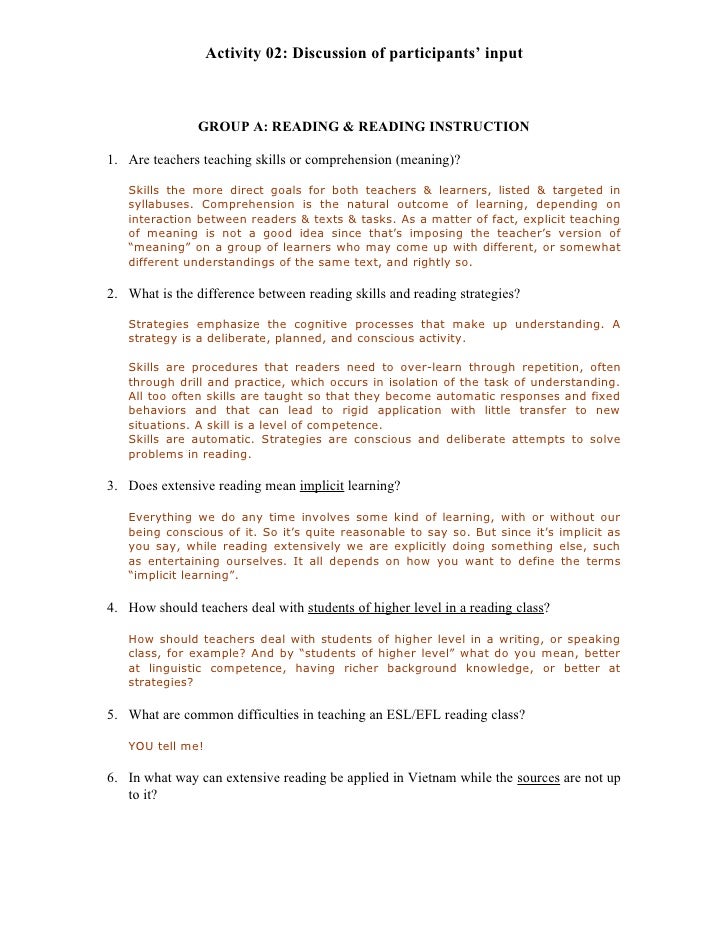 Activity 02 Discussion Questions With Answers