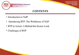 Introduction To Rtp Significance of real time protocol in Voip .pptx