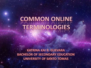 Common Online Terminologies