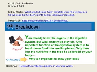 Activity 14 b breakdown | PPT