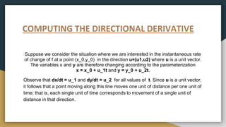 Activity 1 (Directional Derivative and Gradient with minimum 3 ...