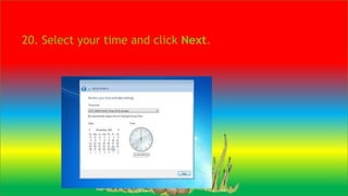 20. Select your time and click Next.
 