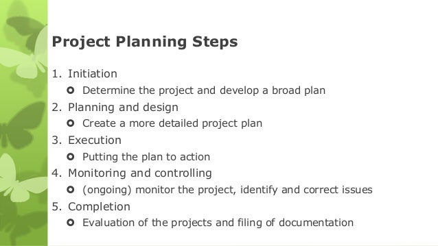 project management steps project management steps