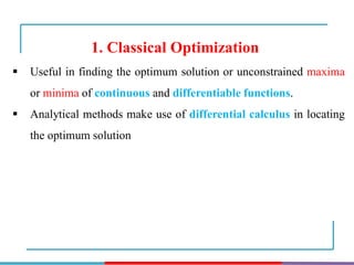 Classification of optimization Techniques | PDF | Computer Software and ...