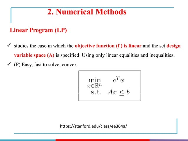 Classification of optimization Techniques | PPT