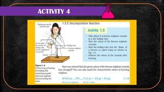 Science class 10 chemistry chapter 1 activity | PDF