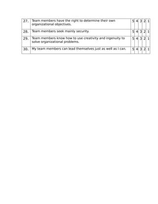 Team Member Questionnaire.pdf Leadership Style Questionnaire | PDF