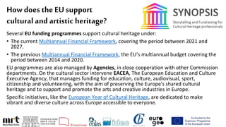 Synopsis Project: training - EU Support to Cultural and Artistic ...