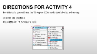 Attach Text Label Activity 4 add text or labels to a drawing | PPTX