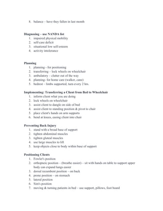 Activity and exercise | DOC