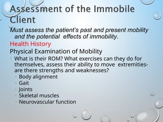 Comprehensive Overview of Activity, Exercise, and Mobility in Health ...