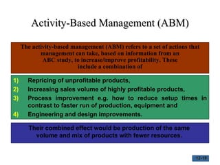 Activity based costing | PPT