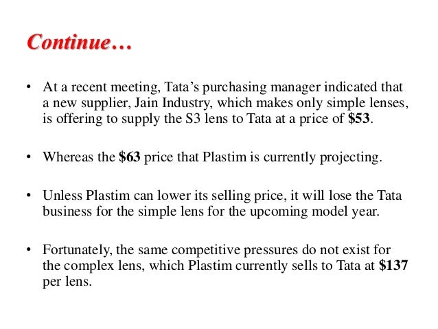 Activity Based Costing A Case Of Plastim Corporation