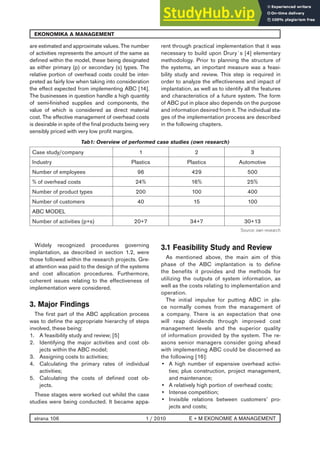 Activity Based Costing | PDF