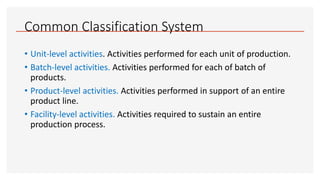 Activity Based Classification A presentation on Activity Based Costing.pptx
