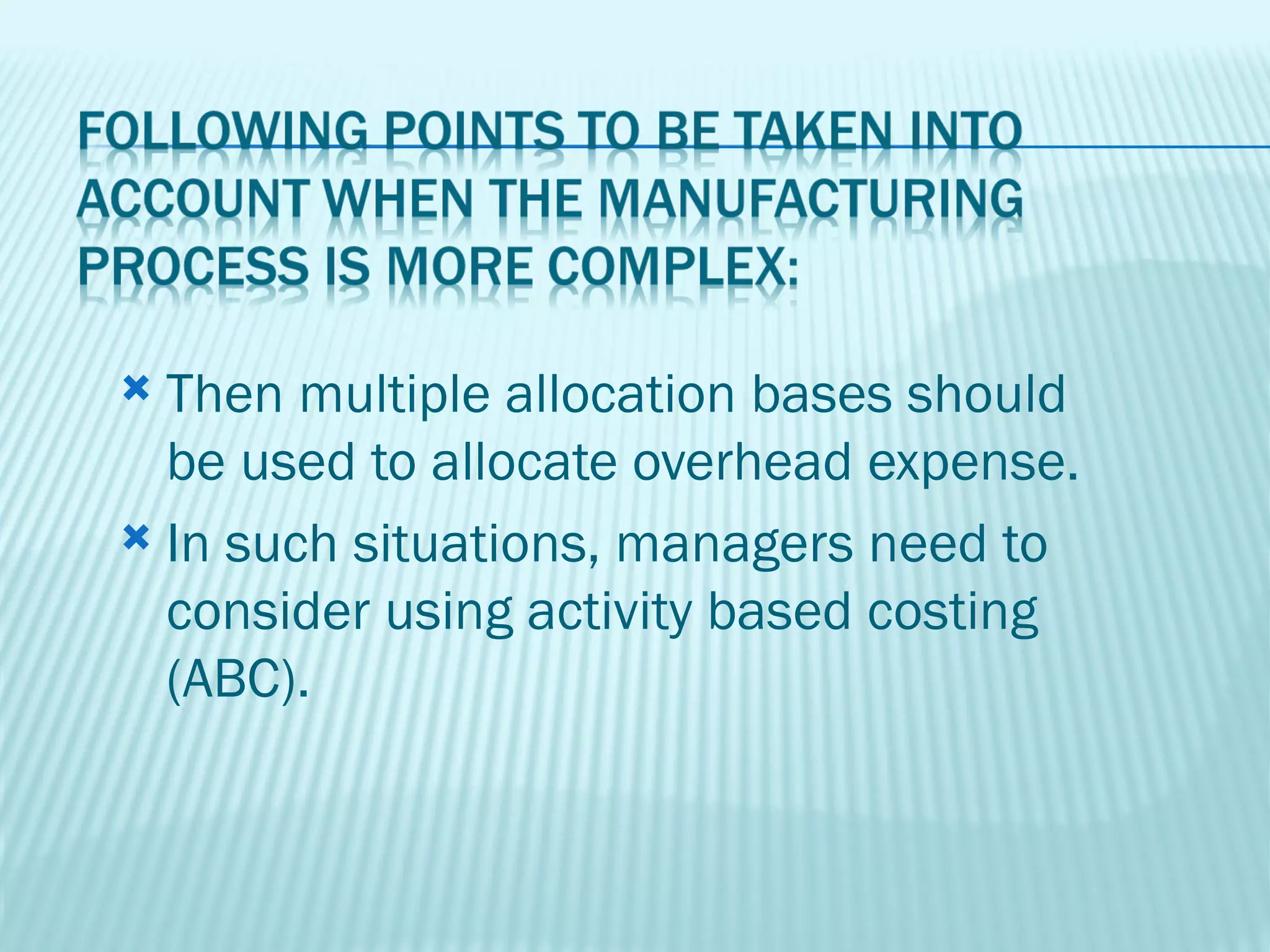 Activity based costing & activity based management | PPT