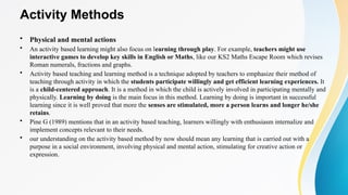 Activity based teaching techniques schol | PPTX