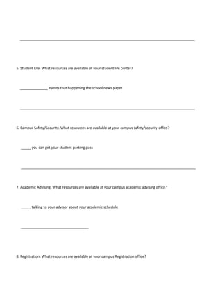 Activity campus website