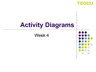 Activity Diagrams Week 4 TID2033 
