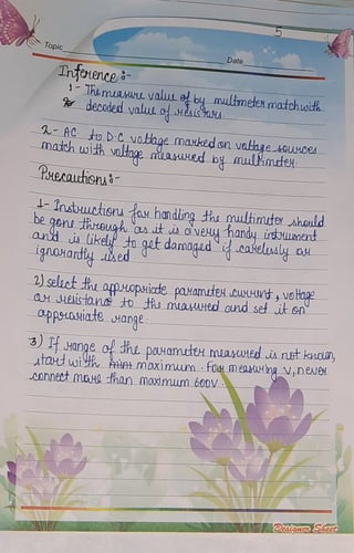 Topic
Date
Intenernce
-
Themuanwu valw e bs multmetet matchwith
decoded yaluso Aistau
A AC to D-C votage maxkedon vatagesoUNces
match with voltage raued by mulimtet
Pecauhonu&
-Instuuwtioruo handling thu multimte Ahould
begon hreugh A it cveyhandyirsuument
and likel to got damaged catelnaly ou
ignoHardiy uhed.
2) seluct he agpHopuicde paHamuteu cuxHIwt, vetag2
aHPAIStane toD hs mauHed oundset iken
CLppsuosiate Hange
3) Hange of dhe pauHamule mLauned i net knon,
Atadwi At maximum fou meauHing V,Dewei
Connect maHL Ahan_maximum600v
2atgneoStec?
 