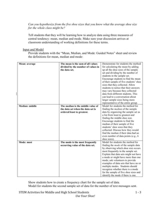 Activity in mean median mode | PDF