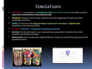 Example Simulation Ideas Activity learning methodology.pptx (semester 1 seminar) | PPTX