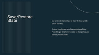 Comprehensive Overview of Android Activity Lifecycle States and ...