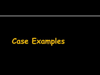 Case Examples
 