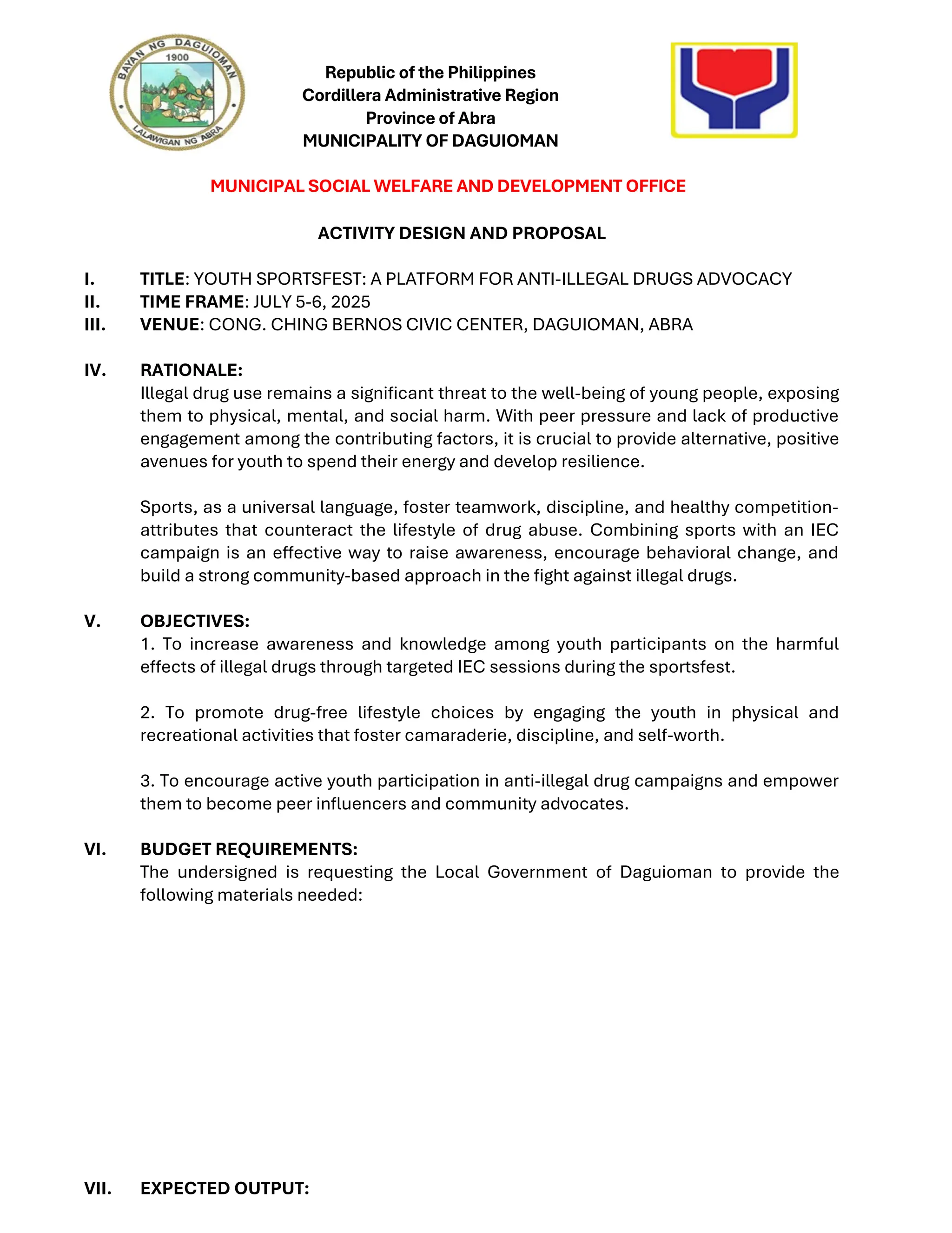 Activity Proposal Rationale ACTIVITY PROPOSAL TEMPLATE.docxjfhdhheyts | DOCX