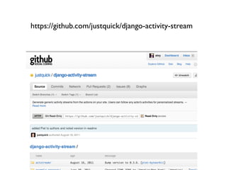 https://github.com/justquick/django-activity-stream
 