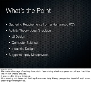 State of the Web

Software in 21C
  Data + Algorithms + People
Code and Features -> Think Bigger
It’s all Social and Sensors
 
