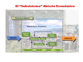 El “Subsistema” Abierto Económico
 