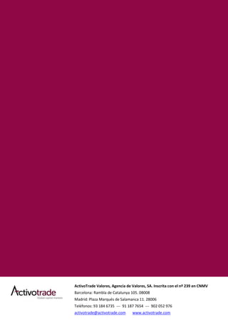 Activotrade informe mensual diciembre