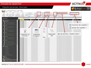 WWW.ACTIVUS-SERVICES.FR
POWER BI DESKTOP
Préparation des données – Power Query
 